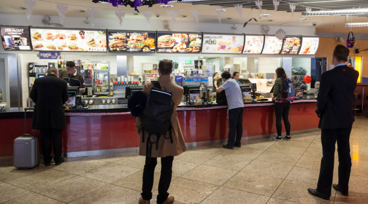 McDonalds restaurant at the Frankfurt Airport