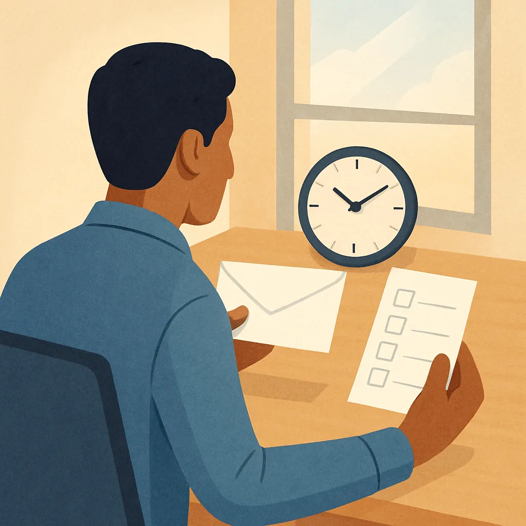 Salaried employee reviewing pay deductions and overtime misclassification warning signs